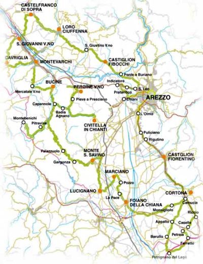 Strada del vino Terre di Arezzo